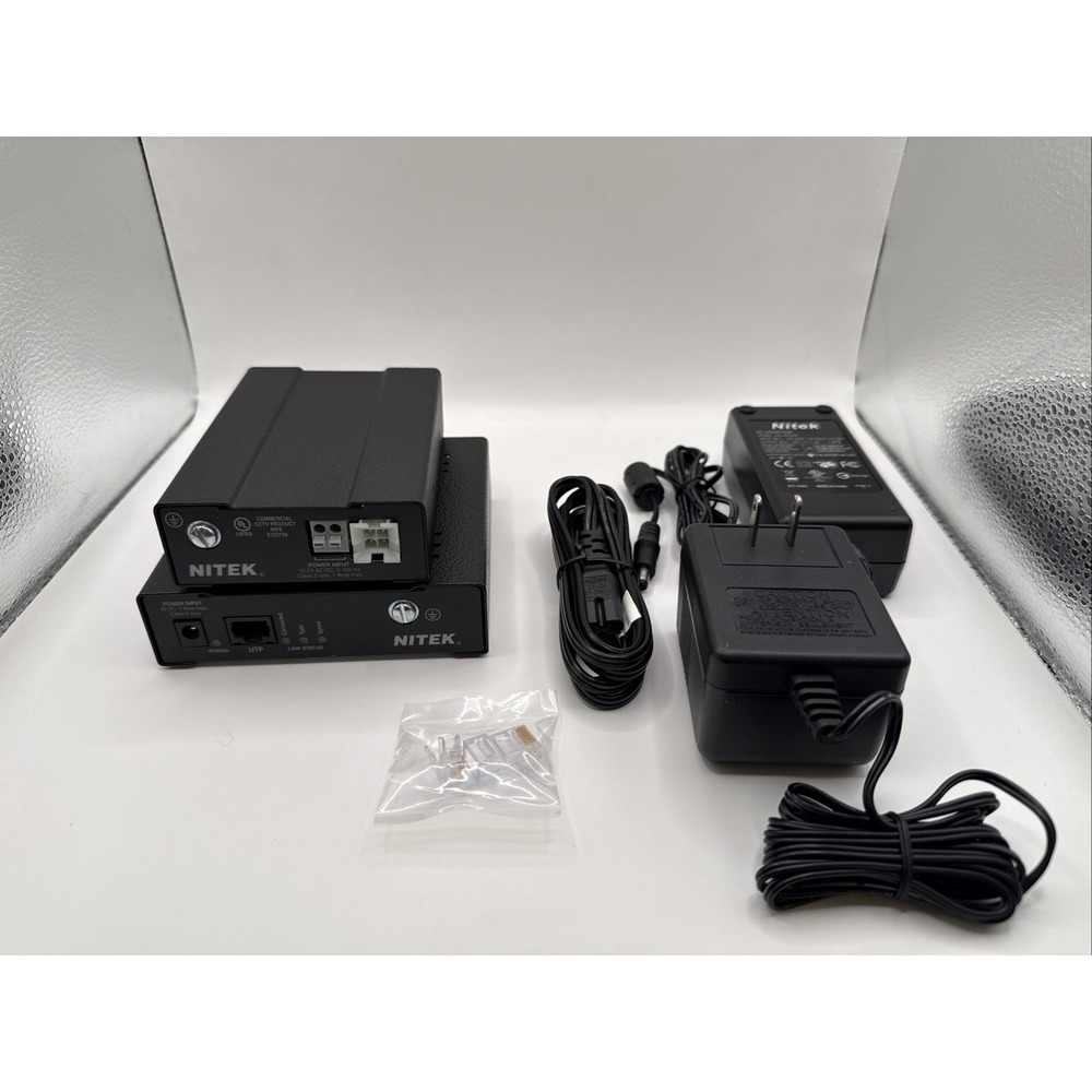 NITEK VR448UTP 4‎ Port UTP CCTV Router Receiver Transmitter PoE Switch extender
